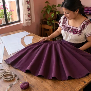 IMAGEN: cara de compradora 2 de 3 — emprendedora de ropa a medida, se recorta en círculo